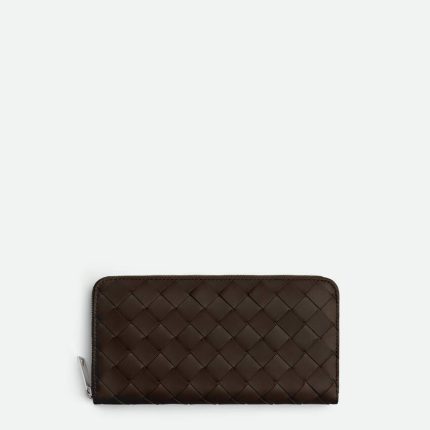Intrecciato Zip Around Wallet