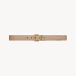 cassandre belt with square buckle in shiny box saint laurent leather