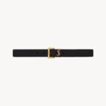 cassandre belt with square buckle in grained leather