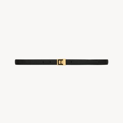 la 66 buckle thin belt in grained lambskin