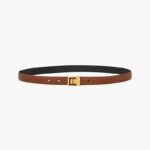la 66 thin belt in grained lambskin