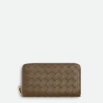 Intrecciato Zip Around Wallet