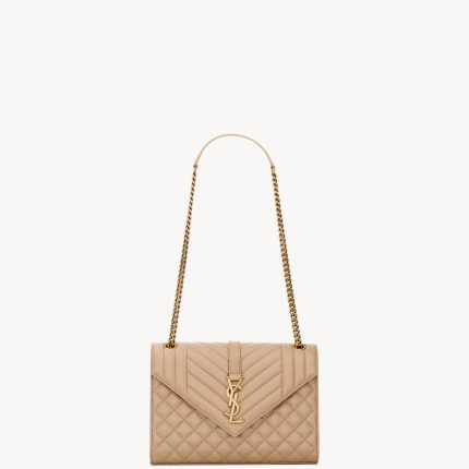 YSL ENVELOPE Medium in MATELASSé Lambskin