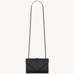 YSL Envelope Small in Quilted Grain De Poudre Embossed Leather