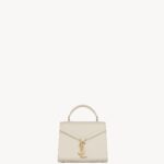 Cassandra Mini Top Handle Bag In Grain De Poudre Embossed Leather