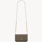 YSL Cassandre Phone Holder in Smooth Leather