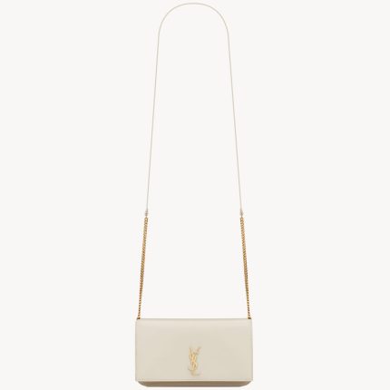 YSL Cassandre Phone Holder in Smooth Leather