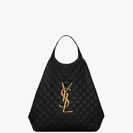 YSL Icare Maxi Shopping Bag In Quilted Lambskin