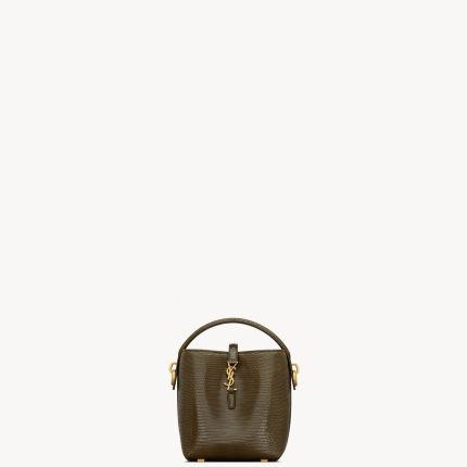 YSL Le 37 Mini in Shiny Lizard