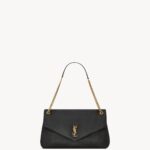 YSL Calypso Large in Grained Lambskin