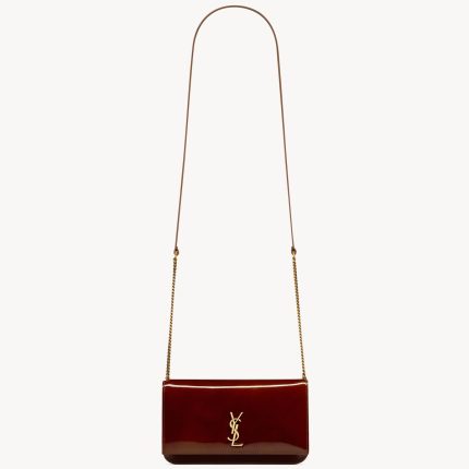 YSL Cassandre Phone Case in Patent Leather