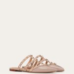 ROCKSTUD PATENT-LEATHER MULE