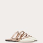 ROCKSTUD PATENT-LEATHER MULE