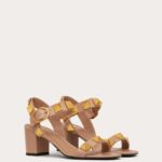 ROMAN STUD CALFSKIN SANDAL 60 MM