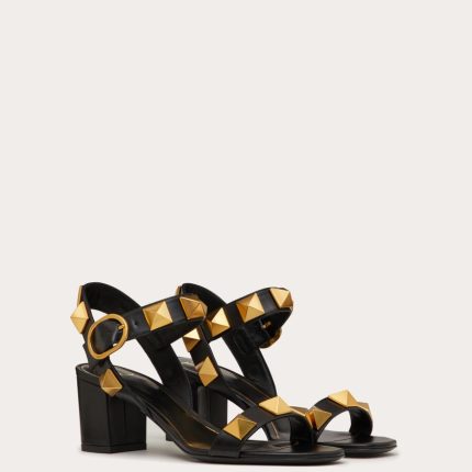 ROMAN STUD CALFSKIN SANDAL 60 MM