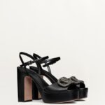 SANDAL WITH VLOGO SIGNATURE PLATFORM IN CALFSKIN 115MM