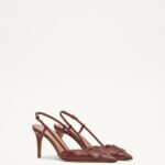 VLOGO SIGNATURE PATENT LEATHER SLINGBACK PUMP 80MM / 3.15 IN.
