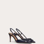 VLOGO SIGNATURE PATENT LEATHER SLINGBACK PUMP 80MM / 3.15 IN.