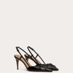VLOGO SIGNATURE PATENT LEATHER SLINGBACK PUMP 80MM / 3.15 IN.