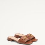 VLOGO SIGNATURE SLIDE SANDAL IN CALFSKIN 20MM