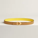 Cavaliere belt buckle & Reversible leather strap 24 mm