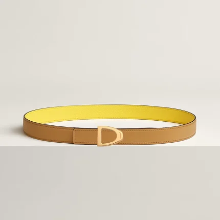Cavaliere belt buckle & Reversible leather strap 24 mm