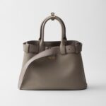 Prada Buckle Small Leather Handbag With Belt