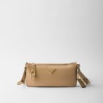 Small Re-Nylon and Leather Shoulder Bag