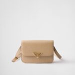 Saffiano Leather Flap Shoulder Bag