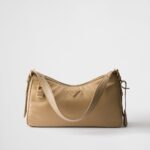 Prada Aim??e Large Re-Nylon and Leather Shoulder Bag With Padlock