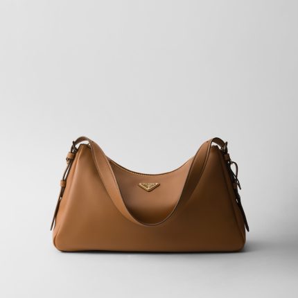 Prada Aim??e Large Leather Shoulder Bag