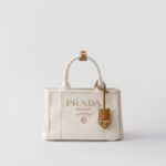Small Linen Blend Handbag